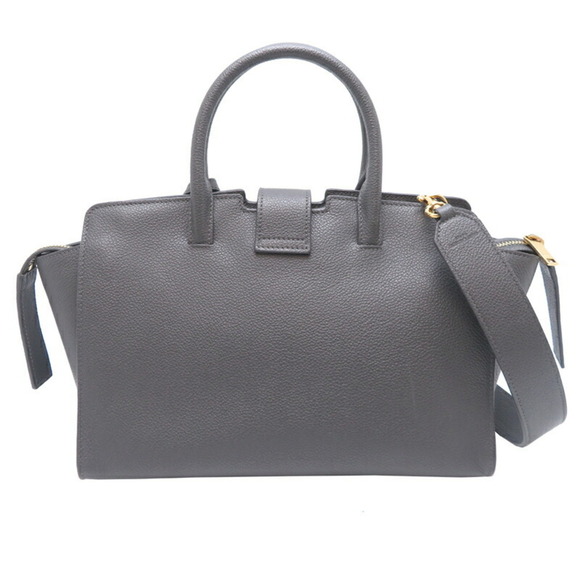 SAINT LAURENT Gray Leather Bag - Picture 2 of 9